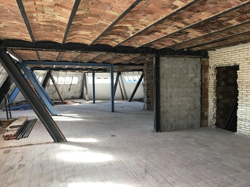 AVANCE DE LAS OBRAS DE REHABILITACION DEL REFUGIO ANGEL OLORÓNN